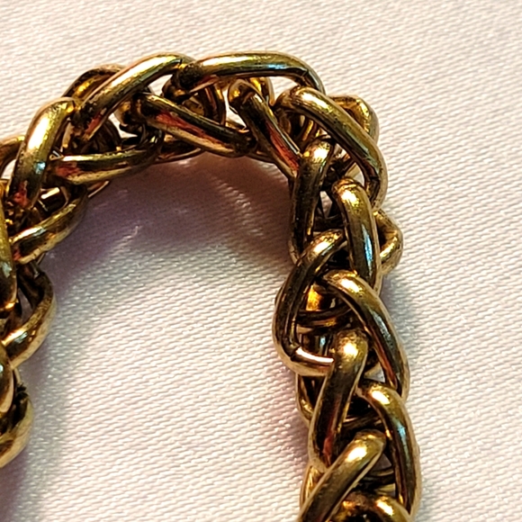 Vintage Gold Tone Rope Chain Necklace - Picture 5 of 7